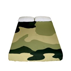 Camo Green Fitted Sheet (full/ Double Size) by MooMoosMumma