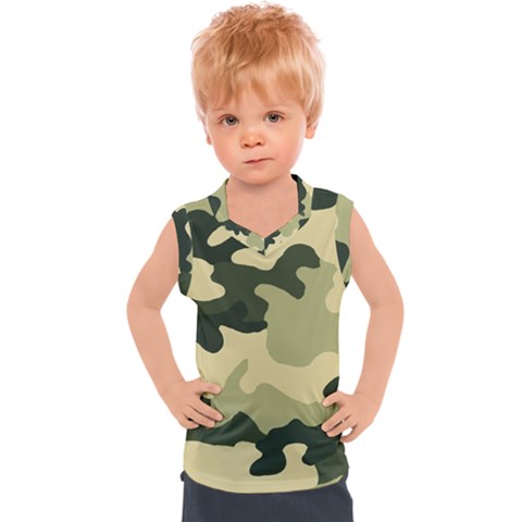 Camo Green Kids  Sport Tank Top by MooMoosMumma