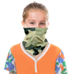 Camo Green Face Covering Bandana (kids)