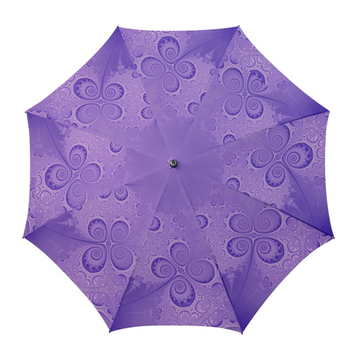 Purple Intricate Swirls Pattern Golf Umbrellas