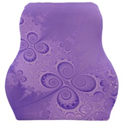 Purple Intricate Swirls Pattern Car Seat Velour Cushion  by SpinnyChairDesigns