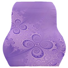 Purple Intricate Swirls Pattern Car Seat Back Cushion  by SpinnyChairDesigns