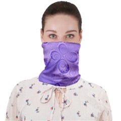 Purple Intricate Swirls Pattern Face Covering Bandana (adult) by SpinnyChairDesigns