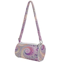 Pastel Pink Intricate Swirls Spirals  Mini Cylinder Bag