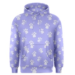 Animal Cat Dog Paw Prints Pattern Men s Core Hoodie by SpinnyChairDesigns