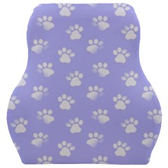 Animal Cat Dog Paw Prints Pattern Car Seat Velour Cushion  by SpinnyChairDesigns