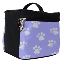 Animal Cat Dog Paw Prints Pattern Make Up Travel Bag (small) by SpinnyChairDesigns