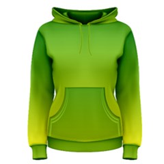 Avocado Ombre Green Yellow Gradient Women s Pullover Hoodie by SpinnyChairDesigns