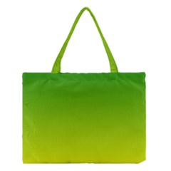 Avocado Ombre Green Yellow Gradient Medium Tote Bag by SpinnyChairDesigns