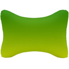 Avocado Ombre Green Yellow Gradient Seat Head Rest Cushion by SpinnyChairDesigns