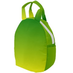 Avocado Ombre Green Yellow Gradient Travel Backpacks by SpinnyChairDesigns