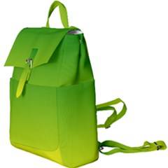 Avocado Ombre Green Yellow Gradient Buckle Everyday Backpack by SpinnyChairDesigns