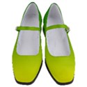 Avocado Ombre Green Yellow Gradient Women s Mary Jane Shoes View1