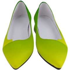 Avocado Ombre Green Yellow Gradient Women s Block Heels  by SpinnyChairDesigns