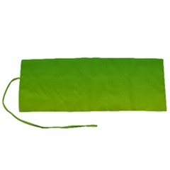 Avocado Ombre Green Yellow Gradient Roll Up Canvas Pencil Holder (s) by SpinnyChairDesigns