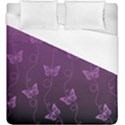 Purple Butterflies Pattern Duvet Cover (King Size) View1