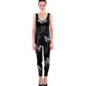 Black and White Butterfly Pattern One Piece Catsuit View1