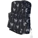 Black and White Butterfly Pattern Full Print Backpack View3