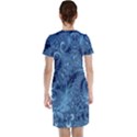 Blue Floral Fern Swirls And Spirals  Short Sleeve Nightdress View2