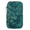 Dark Green Marbled Texture Waist Pouch (Large) View1