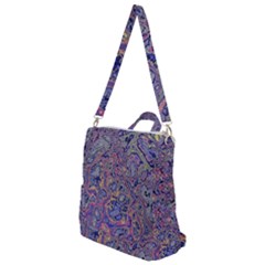 Colorful Marbled Paint Texture Crossbody Backpack by SpinnyChairDesigns