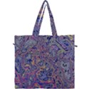 Colorful Marbled Paint Texture Canvas Travel Bag View1