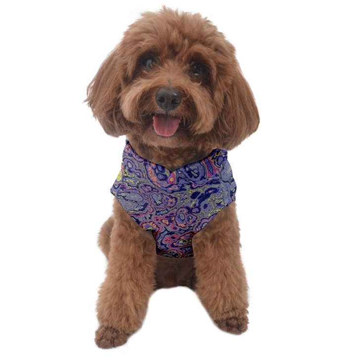 Colorful Marbled Paint Texture Dog Sweater