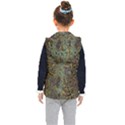 Dark Brown Gold Abstract Marble Texture Kids  Hooded Puffer Vest View2