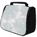 Mint Cream and White Intricate Swirl Spiral Full Print Travel Pouch (Big) View1