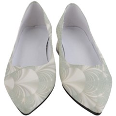 Mint Cream And White Intricate Swirl Spiral Women s Block Heels  by SpinnyChairDesigns