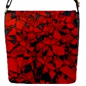 Red Grey Abstract Grunge Pattern Removable Flap Cover (S) View1