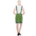 Green Blue Abstract Grunge Pattern Braces Suspender Skirt View2