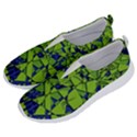 Green Blue Abstract Grunge Pattern No Lace Lightweight Shoes View2