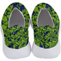 Green Blue Abstract Grunge Pattern No Lace Lightweight Shoes View4