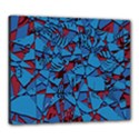 Red Blue Abstract Grunge Pattern Canvas 24  x 20  (Stretched) View1