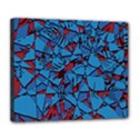 Red Blue Abstract Grunge Pattern Deluxe Canvas 24  x 20  (Stretched) View1