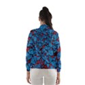 Red Blue Abstract Grunge Pattern Women s Windbreaker View2