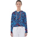 Red Blue Abstract Grunge Pattern Women s Slouchy Sweat View1