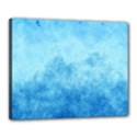 Abstract Sky Blue Texture Canvas 20  x 16  (Stretched) View1