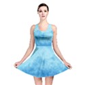 Abstract Sky Blue Texture Reversible Skater Dress View1