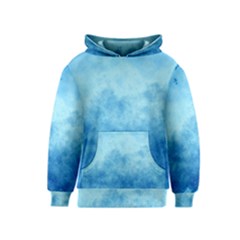 Abstract Sky Blue Texture Kids  Pullover Hoodie by SpinnyChairDesigns