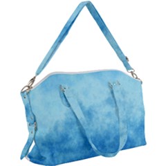 Abstract Sky Blue Texture Canvas Crossbody Bag by SpinnyChairDesigns