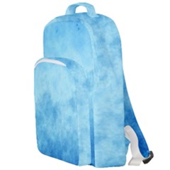 Abstract Sky Blue Texture Double Compartment Backpack by SpinnyChairDesigns