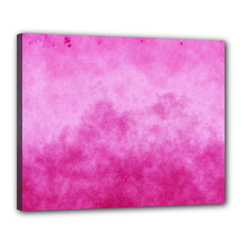 Abstract Pink Grunge Texture Canvas 20  X 16  (stretched) by SpinnyChairDesigns