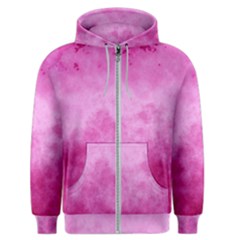 Abstract Pink Grunge Texture Men s Zipper Hoodie by SpinnyChairDesigns