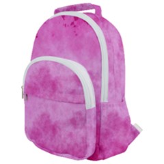 Abstract Pink Grunge Texture Rounded Multi Pocket Backpack by SpinnyChairDesigns