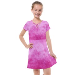 Abstract Pink Grunge Texture Kids  Cross Web Dress by SpinnyChairDesigns