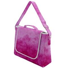 Abstract Pink Grunge Texture Box Up Messenger Bag