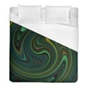 Dark Green Swirls Duvet Cover (Full/ Double Size) View1