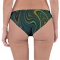 Dark Green Swirls Reversible Hipster Bikini Bottoms View2